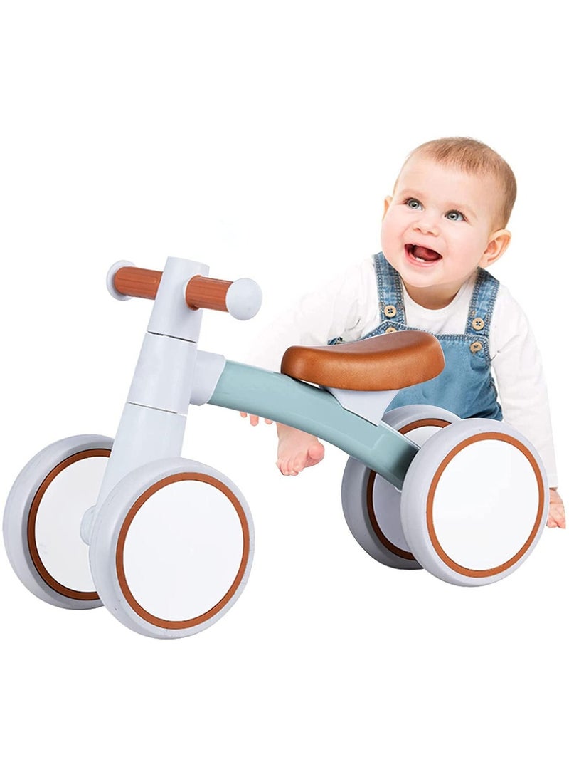 Dubkart Baby Balance Bike Baby Toys, Cute Toddler Bikes 12-36 Months Gifts Cute Toddler for child Bike to Train Baby from Standing to Running with Adjustable Seat Silent & Soft 4 Wheels (GREEN) - Image 2