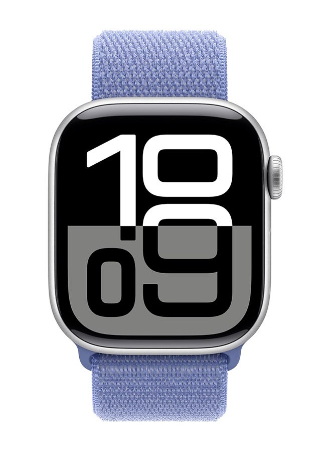 وايكيل سوار رياضي من النايلون قابل للتهوية لساعة Apple Watch مقاس 42 مم/44 مم/45 مم/46 مم/49 مم - حزام خفيف الوزن قابل للتعديل متوافق مع iWatch Ultra 2 وSE وSeries 10/9/8/7، سوار بديل مقاوم للعرق للرجال والنساء (أرجواني فاتح) - Image 2