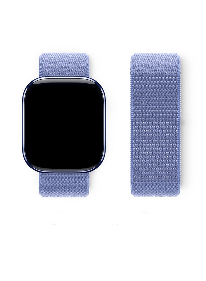 وايكيل سوار رياضي من النايلون قابل للتهوية لساعة Apple Watch مقاس 42 مم/44 مم/45 مم/46 مم/49 مم - حزام خفيف الوزن قابل للتعديل متوافق مع iWatch Ultra 2 وSE وSeries 10/9/8/7، سوار بديل مقاوم للعرق للرجال والنساء (أرجواني فاتح) - Image 3
