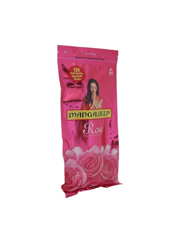 Mangaldeep Zip Lock Agarbatti, Rose, 139g - Image 3