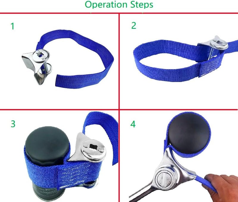 Shonee Adjustable Strap Wrench for Oil Filters - Image 2