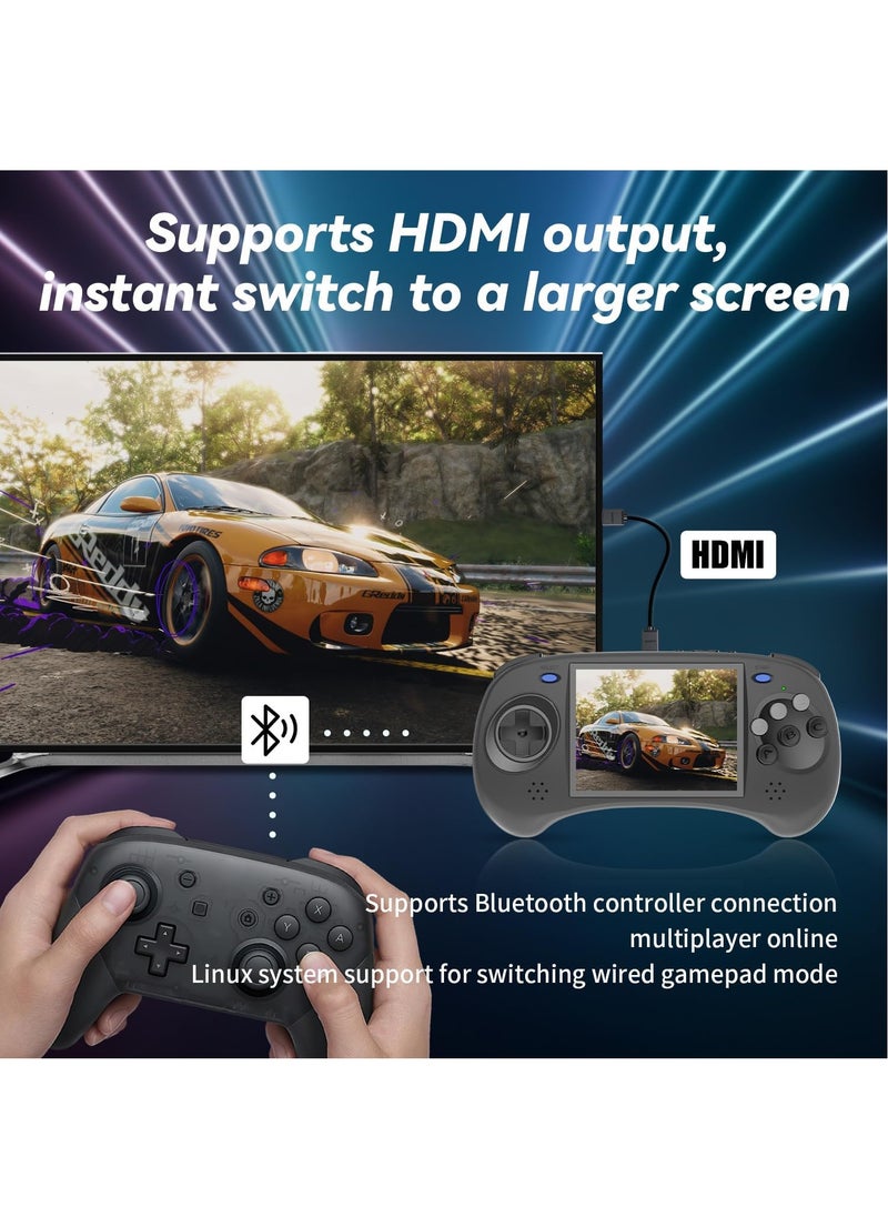 ANBERNIC  - ANBERNIC RG ARC D Retro Handheld Game Console, Dual OS Android 11 and Linux System with 128G SD Card 4541 Games Support 5G WiFi 4.2 Bluetooth Moonlight Streaming and HDMI Output (Black) - Image 1