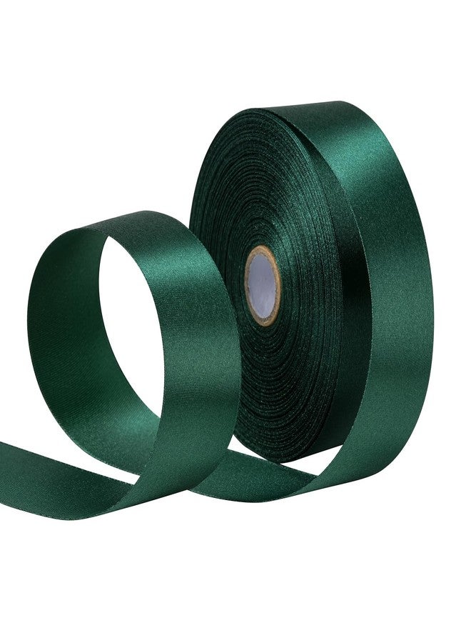 SDZMDL Dark Green Ribbon 1 1/2 Inch x 50 Yards/roll Satin Ribbon for St Patrick's Day Gift Wrapping, Bow & Eternal Flower Making, Floral Bouquets, Party Decor. - Image 1
