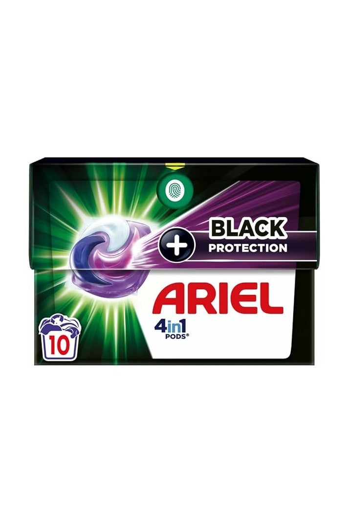 Ariel 4 in 1 Laundry Capsules - Black Clothes Protection - 10 Capsules - Image 2