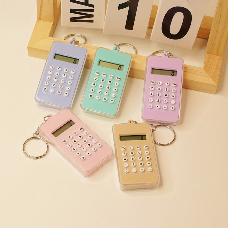 Light Brown Cartoon Mini Maze Calculator Student Portable Arithmetic Computer - Image 1