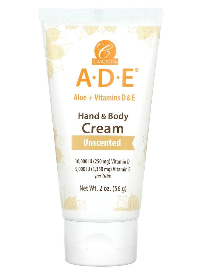 A-D-E Hand & Body Cream Unscented 2 oz (56 g)