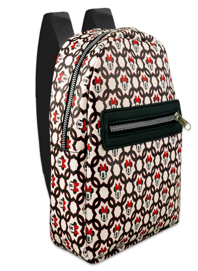 Minnie Mouse Mini Backpack For Women - Bundle with 10â€ Disney Leather Backpack Set and Decals | Minnie Travel Bag - Image 2