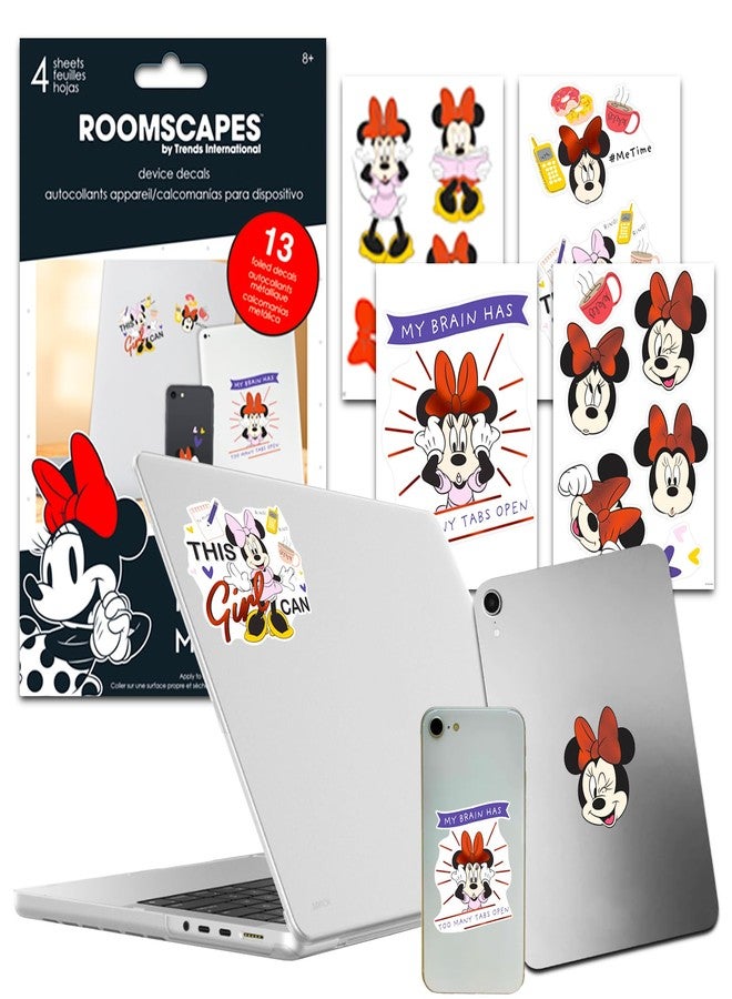 Minnie Mouse Mini Backpack For Women - Bundle with 10â€ Disney Leather Backpack Set and Decals | Minnie Travel Bag - Image 4