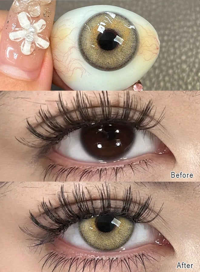 FreshLady Wild Weekend Colored Contact Lenses 14.2mm 2 Pcs – Soft Comfortable Yearly Lenses, Natural Big Eye & Stylish Look, Perfect for Daily Wear, Party & Festival - Image 4