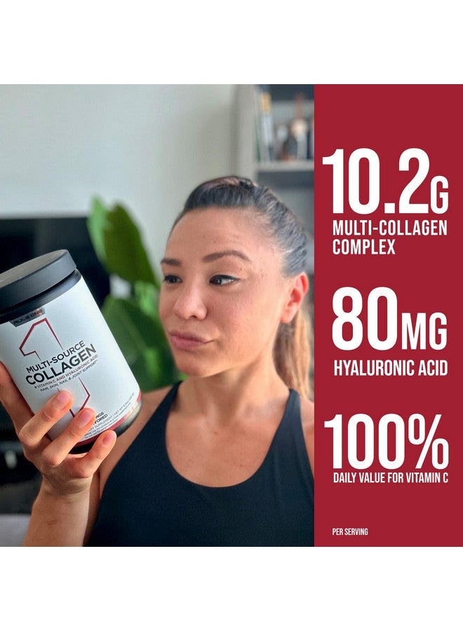 Rule 1 Proteins Rule 1 Multi-Source Collagen Powder - Bovine, Chicken, Fish & Eggshell Collagen Sources + Hyaluronic Acid & Vitamin C for Hair, Skin, & Nail Support (25 Servings, Unflavored) - Image 2
