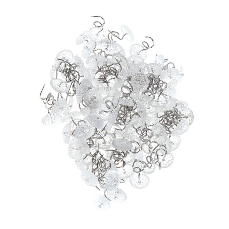 150pcs Spiral Upholstery Push Pins Easy to Remove Bed Slipcover Clips - Image 2