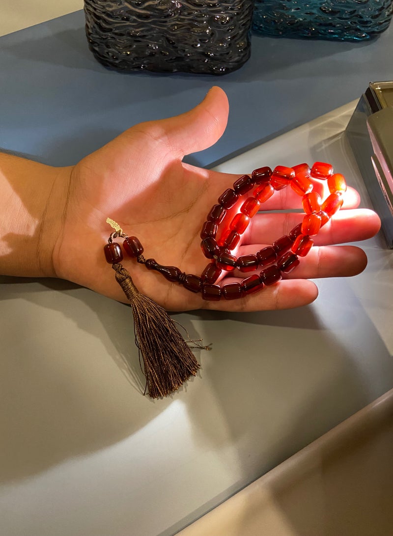 توب كواليتي سبحة رجالية من الفاتوران الألماني عدد الخرز 33 - Image 4