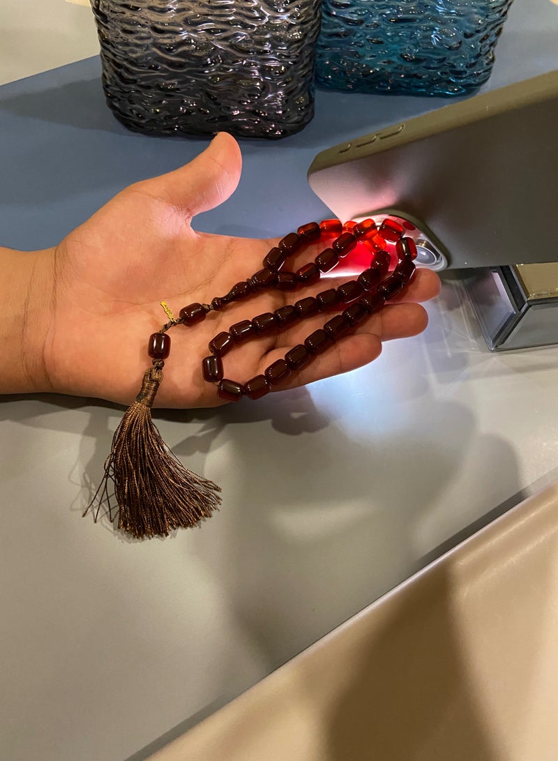 توب كواليتي سبحة رجالية من الفاتوران الألماني عدد الخرز 33 - Image 2