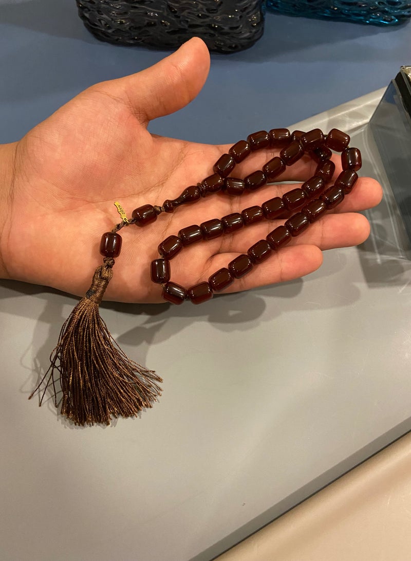 توب كواليتي سبحة رجالية من الفاتوران الألماني عدد الخرز 33 - Image 1