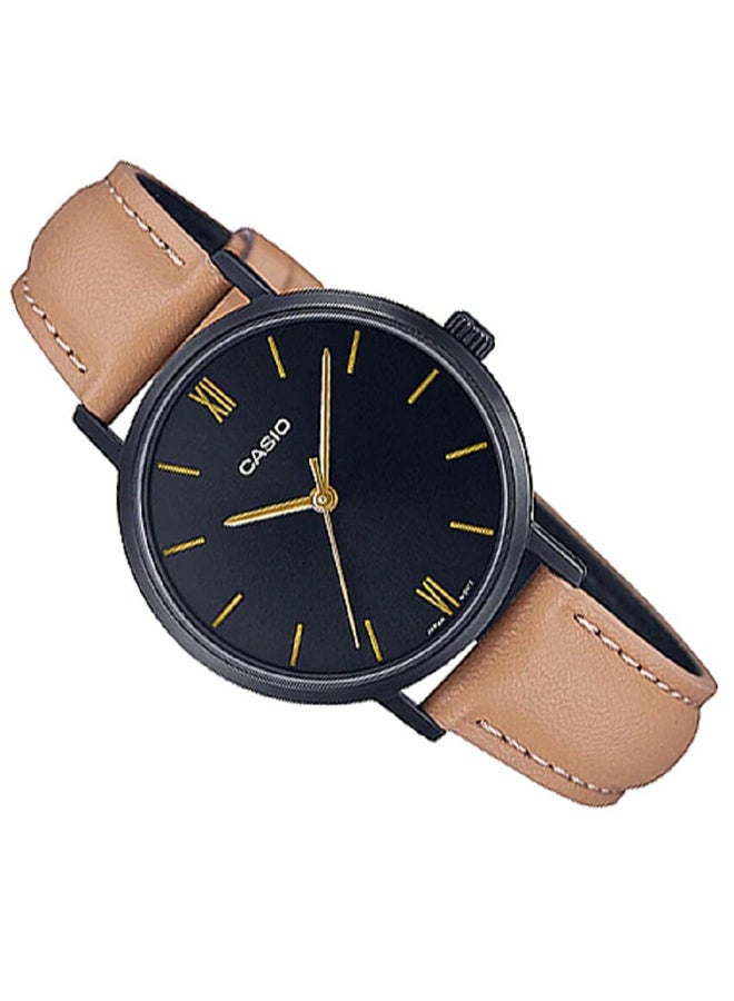 CASIO Leather Analog Wrist Watch LTP-VT02BL-1AUDF - Image 2