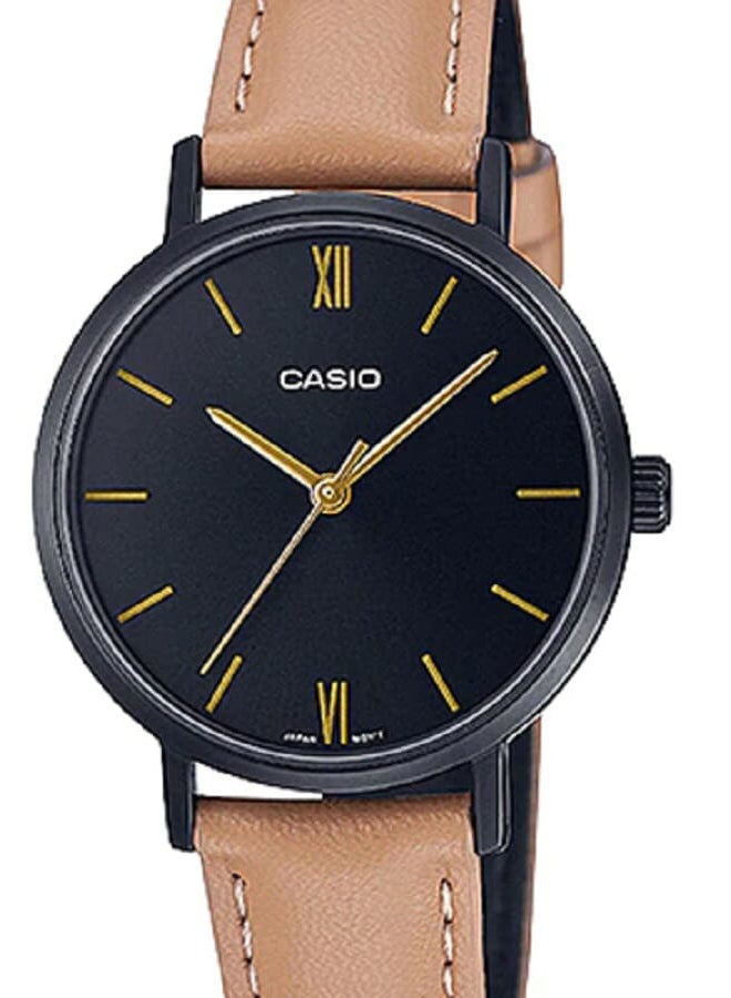 CASIO Leather Analog Wrist Watch LTP-VT02BL-1AUDF - Image 3