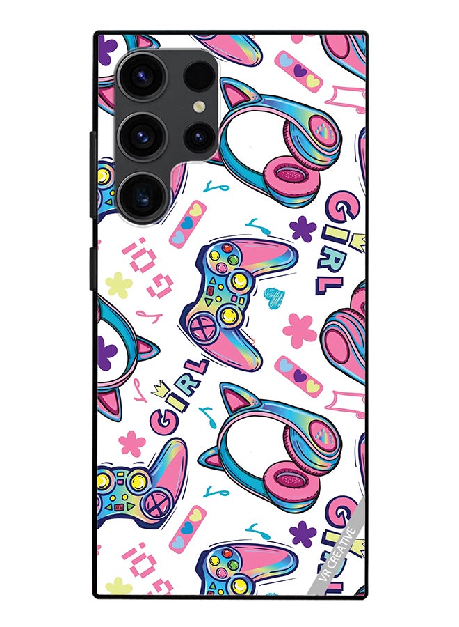 VR CREATIVE Protective Case Cover For Samsung Galaxy S24 Ultra Gaming For Girls Design Multicolour - Image 1