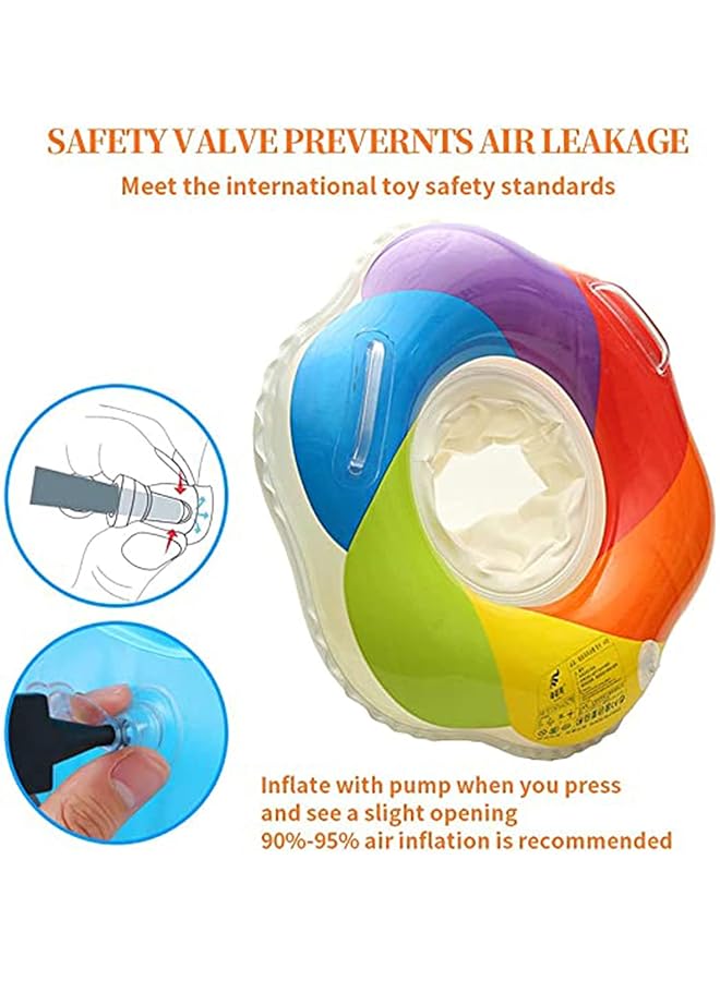 KASTWAVE Swimming Ring Baby Float Seat Inflatable Baby Pool Swim Ring Float Infant Toddler Swimming Ring With Handles - Image 2