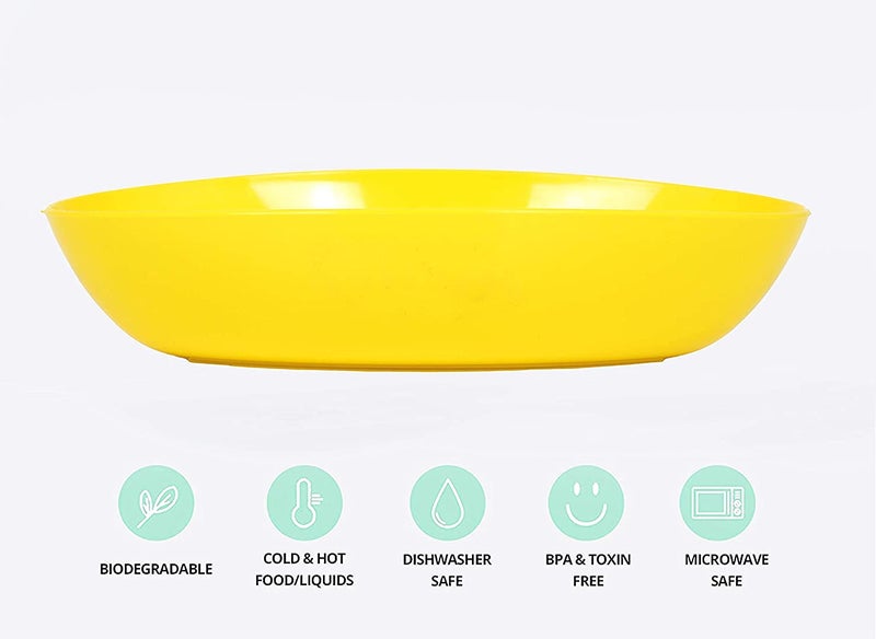 KREZON KREZON ABS Plastic Classic Unbreakable Colorful Freezer and Microwave Safe Cooking Mixing and Ice Cream Serving Bowls Set for CakeFoodSnacksDry Fruits for Kitchen Eclipse 500 ml Multi Color  - Image 5