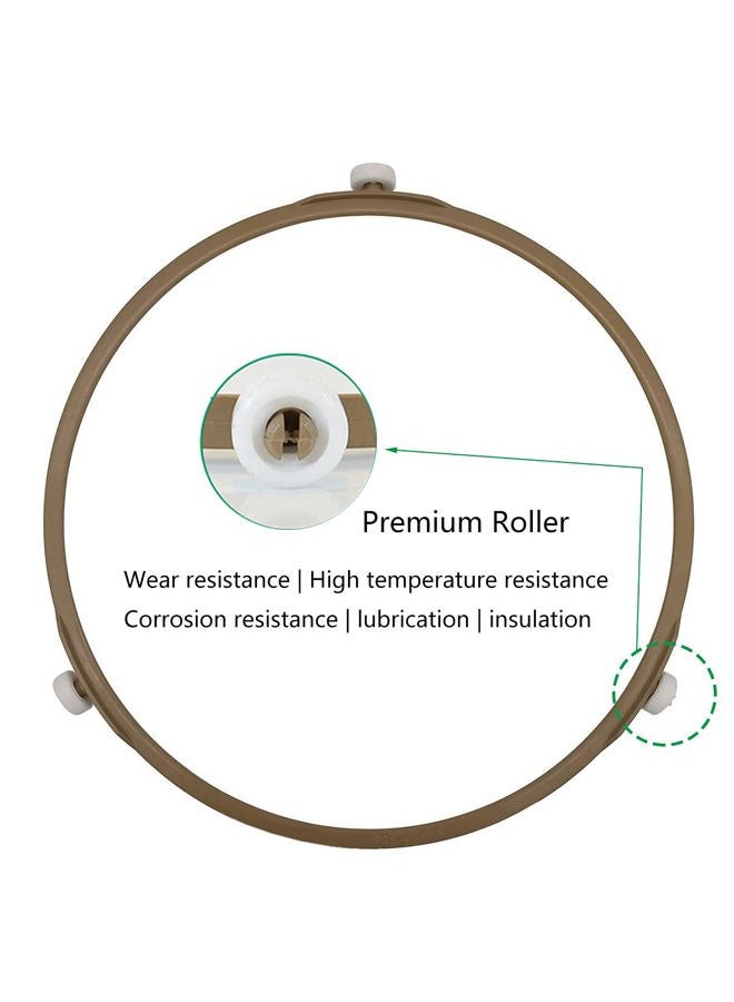 Cystarry Microwave Turntable Ring,8.7 Inch Microwave Oven Tray Rotating Roller Support Ring Large Glass Plate Tray Wheel Ring(2 PCS),Roller Height 15 mm - Image 4