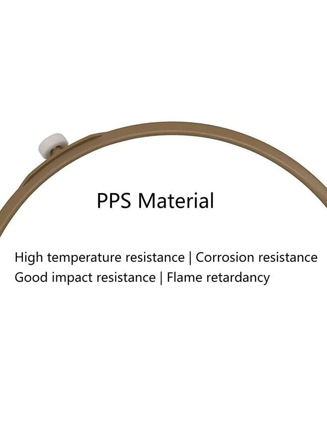 Cystarry Microwave Turntable Ring,8.7 Inch Microwave Oven Tray Rotating Roller Support Ring Large Glass Plate Tray Wheel Ring(2 PCS),Roller Height 15 mm - Image 5