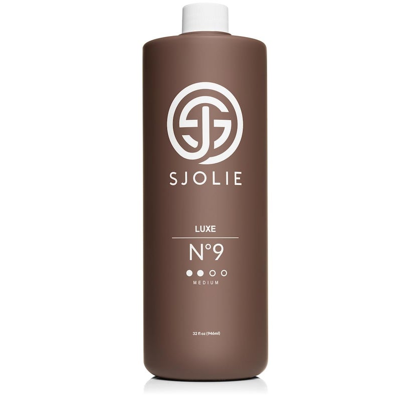 SJOLIE SUNLESS SJOLIE Violet Spray Tan Solution - Luxe 9 - Medium Blend | Sunless Tanning Solution for a Hydrating, Deep Brown Tan (32oz) - Image 1