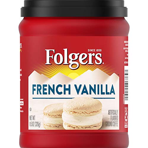 Folgers French Vanilla Flavored Ground Coffee, 11.5 Ounces - Image 1