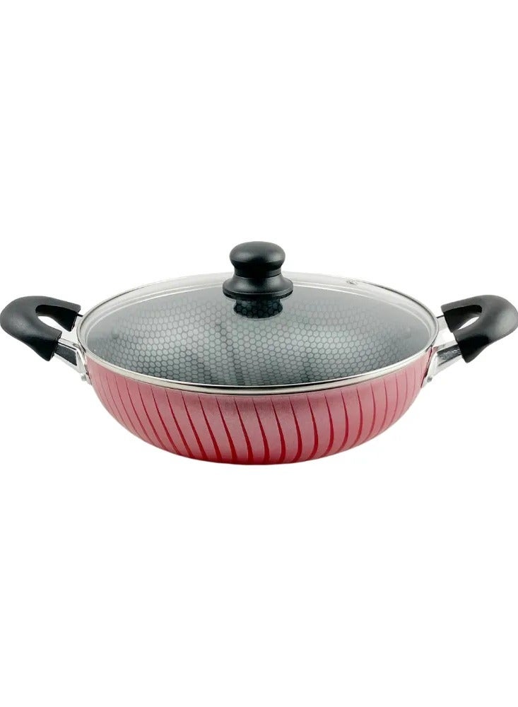 Baroly Deep frying pan with lid non-stick available in several sizes - Image 1