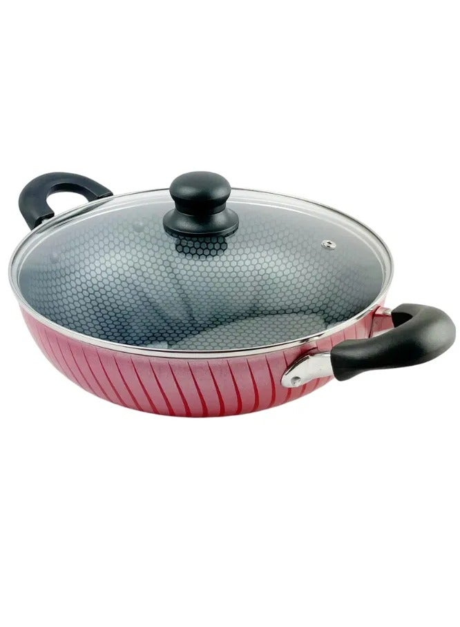 Baroly Deep frying pan with lid non-stick available in several sizes - Image 5