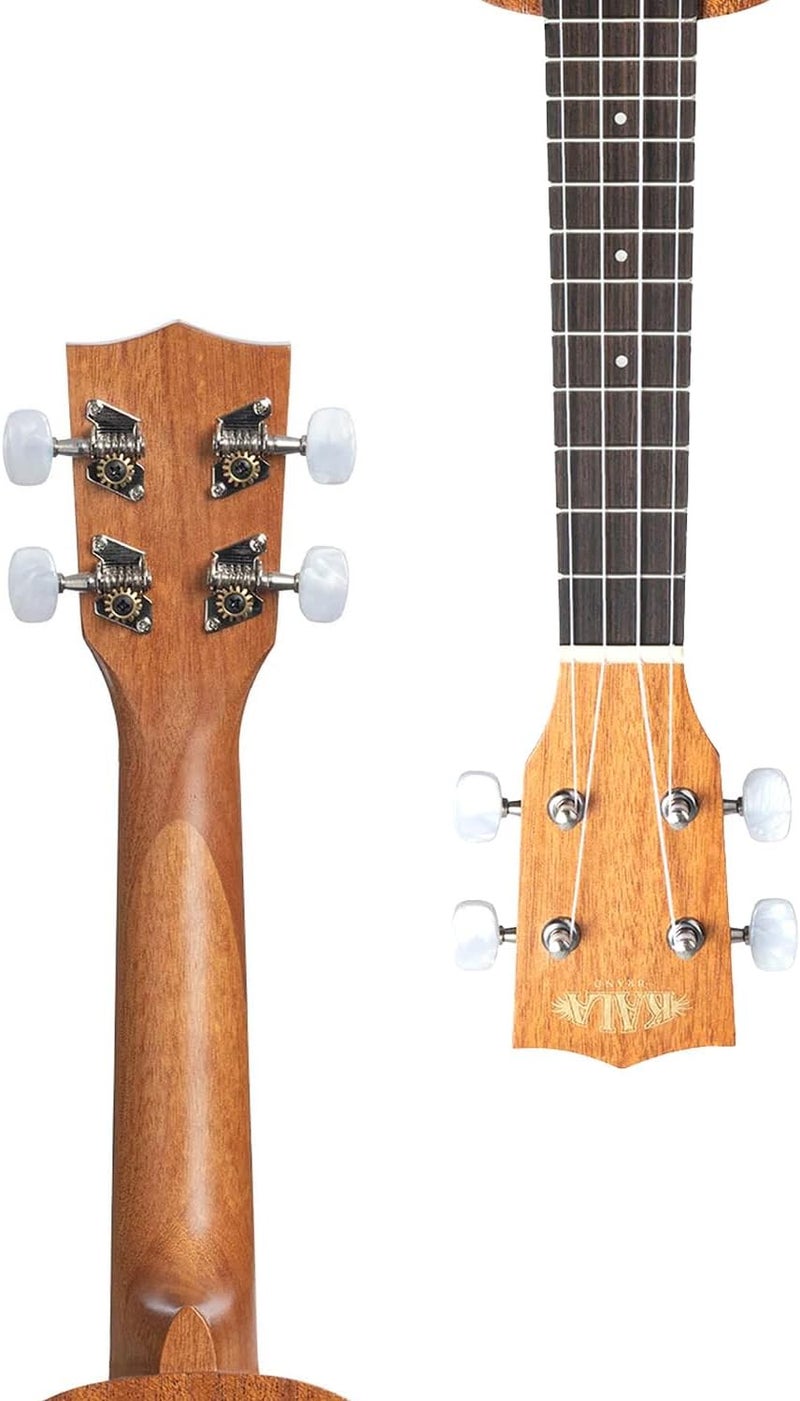 Kala طقم كمان سوبرا نو KA-15S من خشب الماهوجني مع حقيبة، مو tuner، حزام، أوتار، قرص DVD تعليمي من أوستن بازار، وقماش للتلميع - Image 5