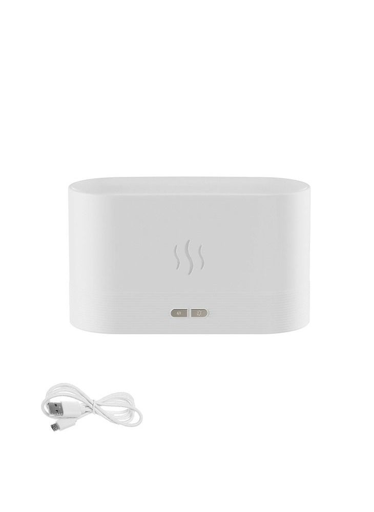 AnneFish - Essential Oil Diffuser LED Simulation Flame Ultrasonic Humidifier Home Office Air Freshener Fragrance Sooth Sleep Atomizer 180ml - Image 1