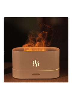 Essential Oil Diffuser LED Simulation Flame Ultrasonic Humidifier Home Office Air Freshener Fragrance Sooth Sleep Atomizer 180ml