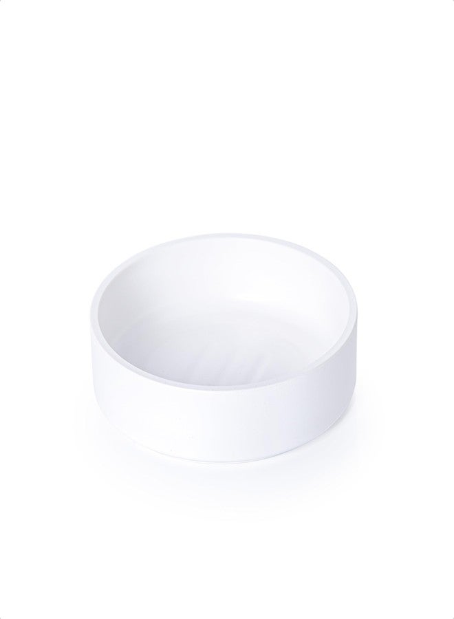 Phoenix Vine 6 Inch Plastic Plant Saucer Water Drip Tray, Heavy Sturdy Round Plant Drainage Tray for Indoors Outdoor, Matte White, 21-TY-6W-1 - Image 1