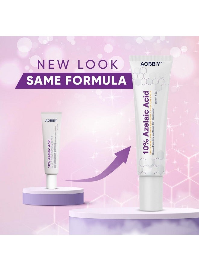 Aobbiy Azelaic Acid 10% Facial Cream For Redness Relief Face Rosacea Acne Treatment Pimple Pigmentation Blackhead Balance Excess Sebum Clarify Skin Soothe Irritation 1 Oz  - Image 3