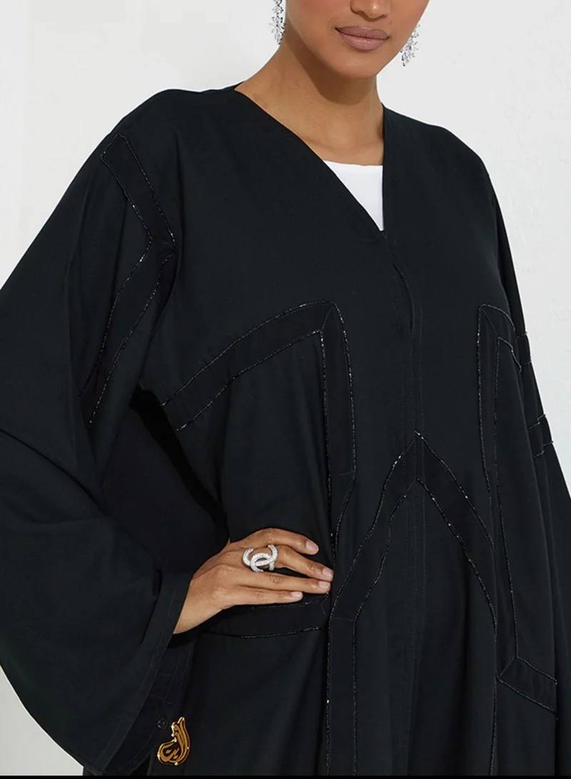 Rosette Abaya  Black abaya  | Best Price UAE