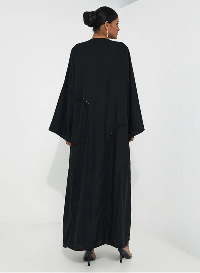 Rosette Abaya  Black abaya  | Best Price UAE