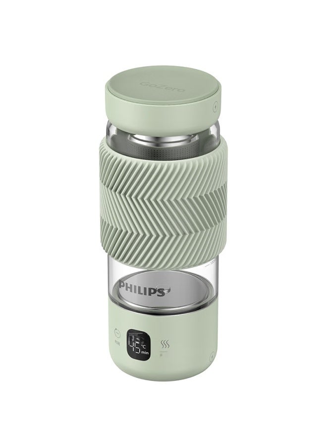 Philips Health Pot, Portable Electric Heating Cup, Electric Stew Cup, High Borosilicate Glass Water Cup, Mini Office Tea Pot With Tea Strainer - Image 5