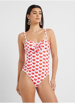 ELLA Swimsuit With Heart Print & Beach Skirt  - Image 3