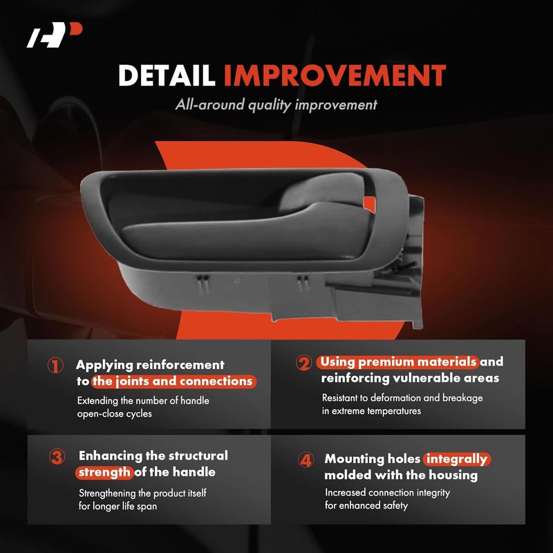 A-Premium Interior Door Handles for Toyota Camry 2002-2006 - Image 3