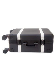 MAYLAN Makeup Train Stand Case With Pro Studio Artist Trolley And Lights large size, Black with White Medium  - Image 2