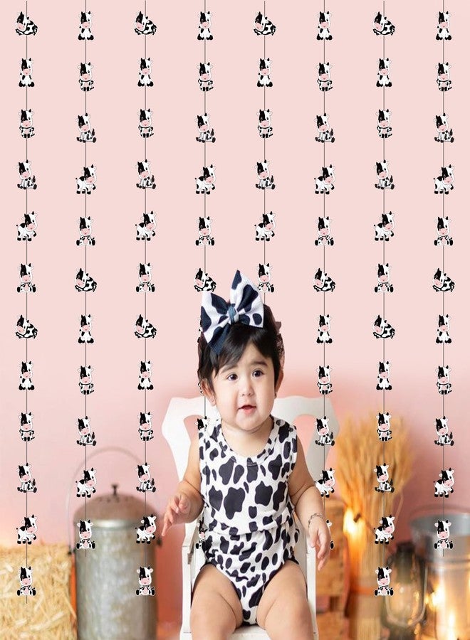 Fangleland 8 Pieces Cow Garlands Banners - Cow Print Streamers Decorations, Farm Animal Party Decor, Western Cowboy Hanging Streamers Photography Supplies for Birthday Baby Shower Party - Image 3