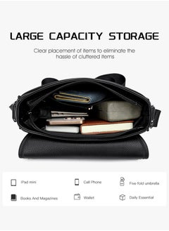 9506-2 Leather Modern Shoulder Work Travel Everyday Use Organized Stylish Crossbody bag - Black - pzsku/Z2068507C453100369C9CZ/45/_/1740938405/12be4bb8-a981-4073-acad-66acf8b5b3b2