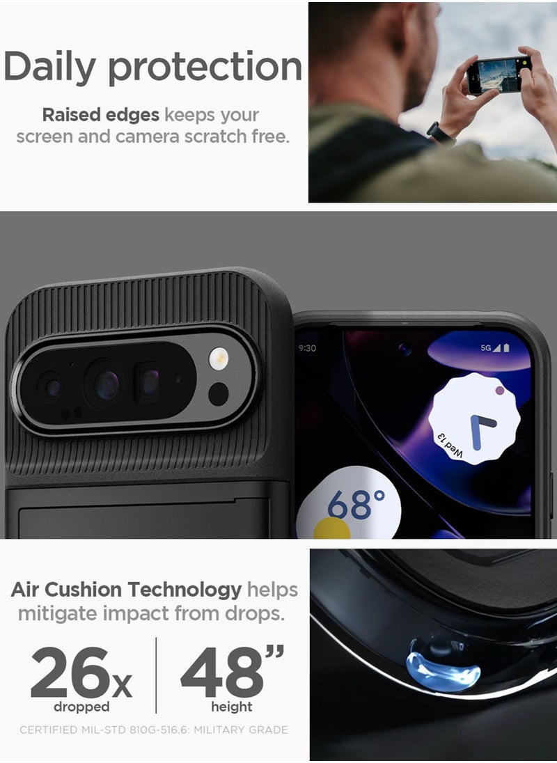 Spigen Slim Armor CS Google Pixel 9 Pro XL Case Cover Wallet with Card Slot - Black  - Image 4