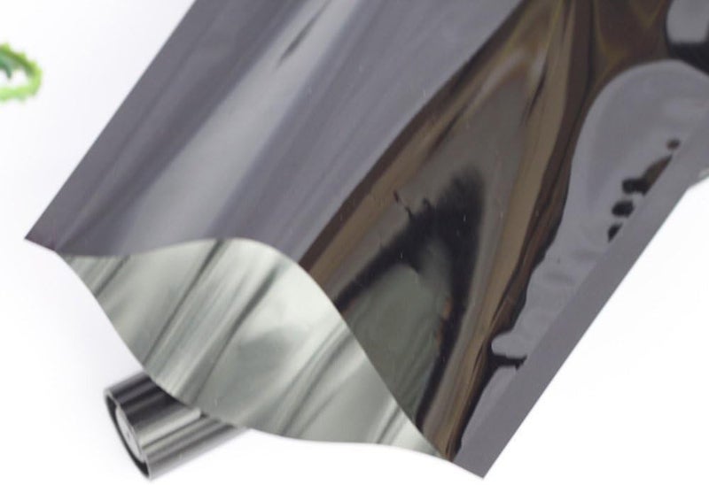 WACCOMT Pack 100PCS 6 x 9 cm (2.4 x 3.5 inch) Black Mylar Foil Open Top Bags Vacuum Heat Sealable Foil Bag Food Storage Pouches for Sample Metallic Aluminum Foil Pouch Heat Seal - Image 5
