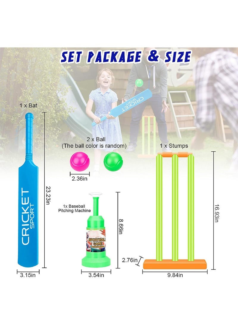 Topps Kids Cricket Set – Lightweight Plastic Cricket Kit for Boys u0026 Girls | Includes Bat, Stumps, Balls u0026 Stand | Indoor u0026 Outdoor Sports Toy - Image 3