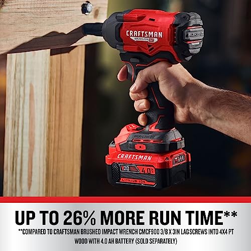 CRAFTSMAN V20 Cordless Impact Wrench, 1/2 inch, Bare Tool Only (CMCF921B) - Image 3