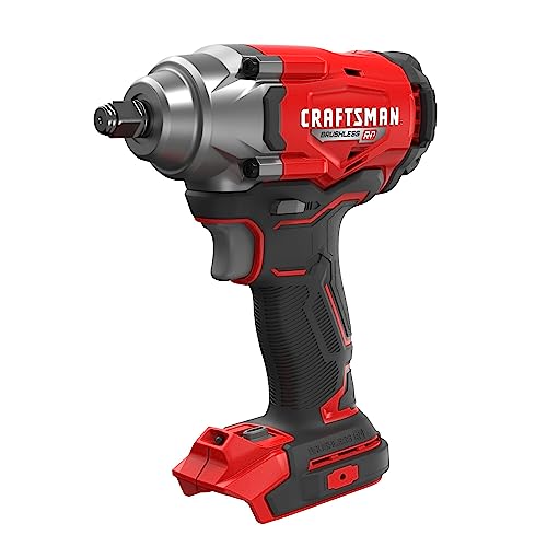 CRAFTSMAN V20 Cordless Impact Wrench, 1/2 inch, Bare Tool Only (CMCF921B) - Image 1