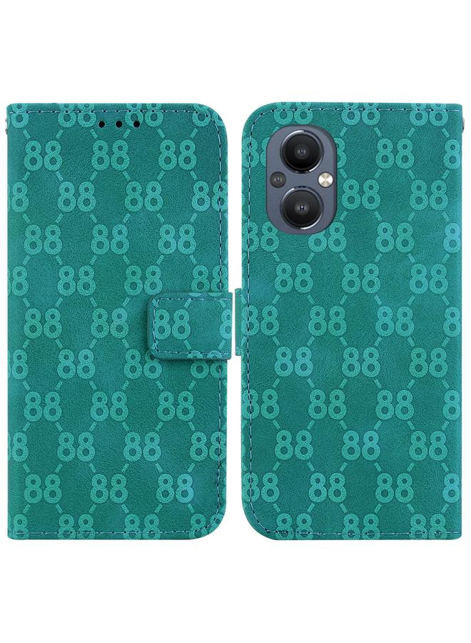 S-TOP Case For OnePlus Nord 2 5G Double 8-shaped Embossed Leather Phone Case - Image 1