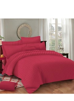 EXPRESS BEDSHEETS Hotel 100% cotton Cover Set 3 Pieces Cotton King Size – Luxurious Bedding Set, Modern and Attractive Bedding Set with 1xFlat Sheet, 2xPillow Cases  - Image 1