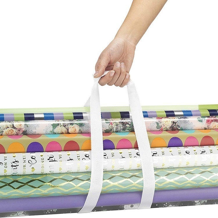 حقيبة تخزين أسطوانية محمولة - منظم مائي من PVC لهدايا عيد الميلاد - Image 3